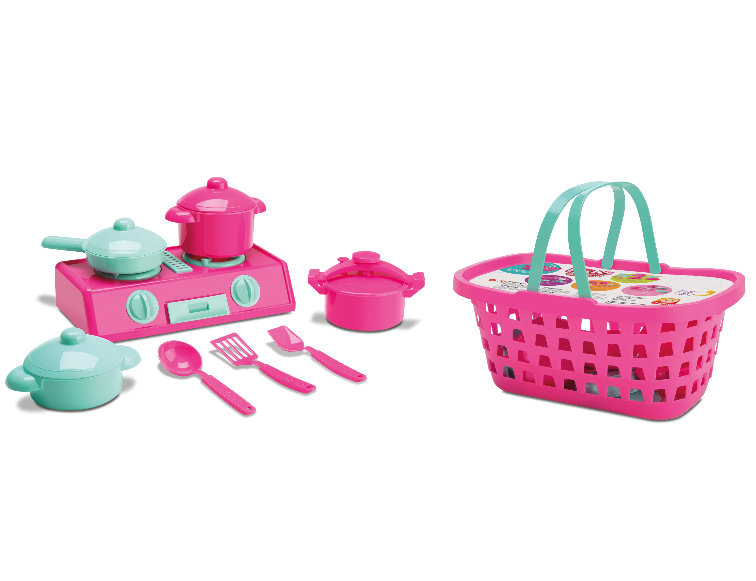 Cesta Kit Fogão Panelas Mamy Cook