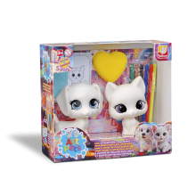 Cachorro e Gato c/ Canetinhas